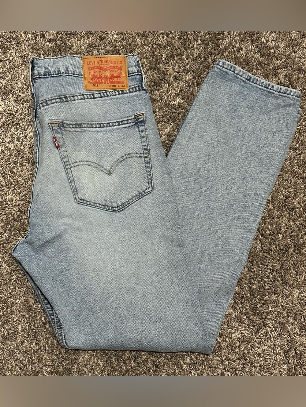 Levi's Light Blue slim Leg Men’s Jeans sz36x32